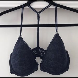 Gilly Hicks Black Racerback Bra 36C